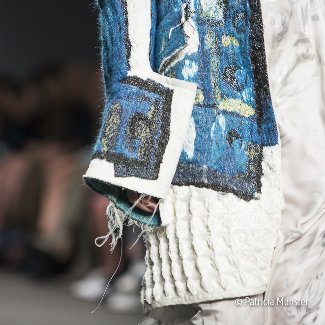 Handpainted detail - Atelier by Lotte van Dijk at Amsterdam Fashion Week