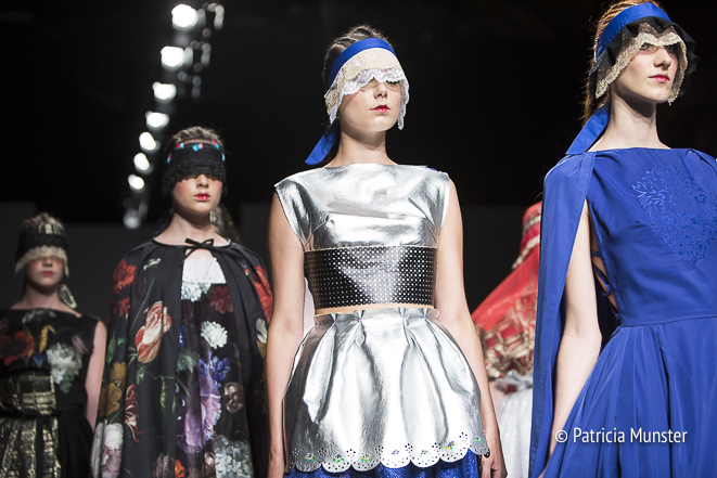 Silver 'armour' by Maaike van den Abbeele at Fashionweek Amsterdam