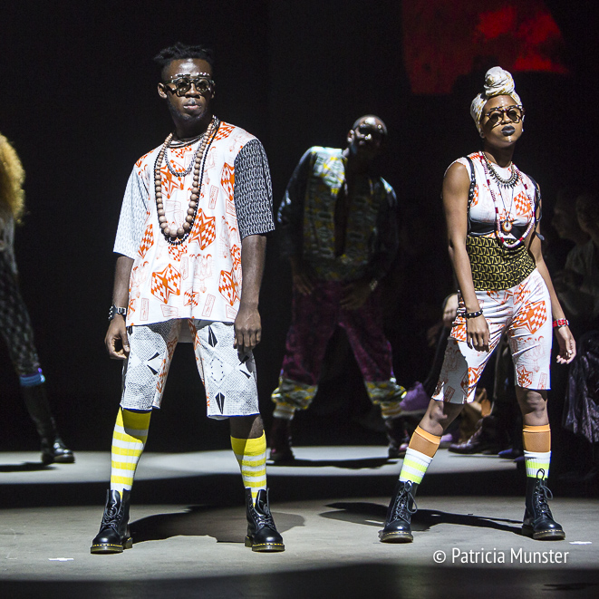 African dance moves at Sophia Bentoh show at Amsterdam Fashion Week